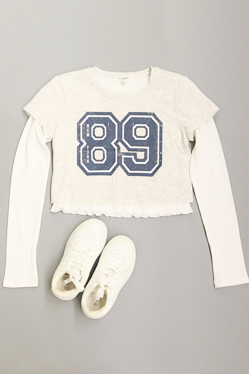 Jeans Warehouse Hawaii - L/S PRINT TOPS 7-16 - BIG CITY TOP | KIDS SIZE 7 - 16 | By IKEDDI IMPORTS