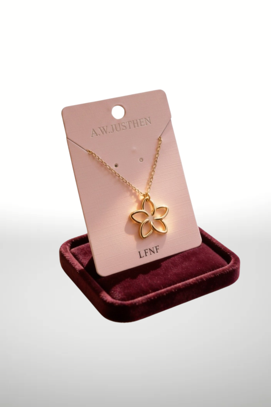 PLUMERIA OUTLINE NECKLACE