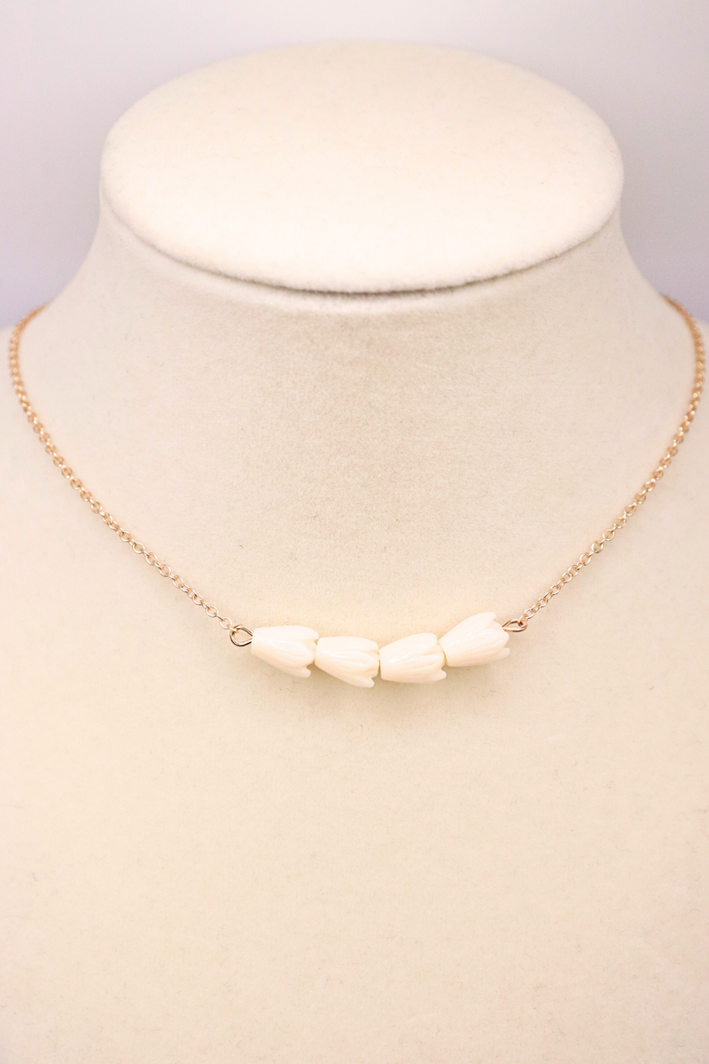 Jeans Warehouse Hawaii - NECKLACE SHORT PENDANT - PIKAKE NECKLACE | By PRINCE CO