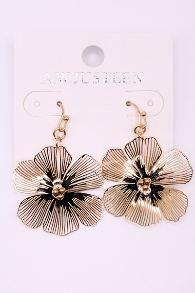 Jeans Warehouse Hawaii - MULTI ON CARD - HIBISCUS EARRING | By PRINCE CO