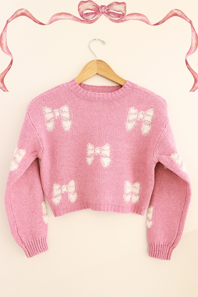 Jeans Warehouse Hawaii - L/S PRINT TOPS 7-16 - RIBBON SWEATER | KIDS SIZE 7 - 16 | By IKEDDI IMPORTS