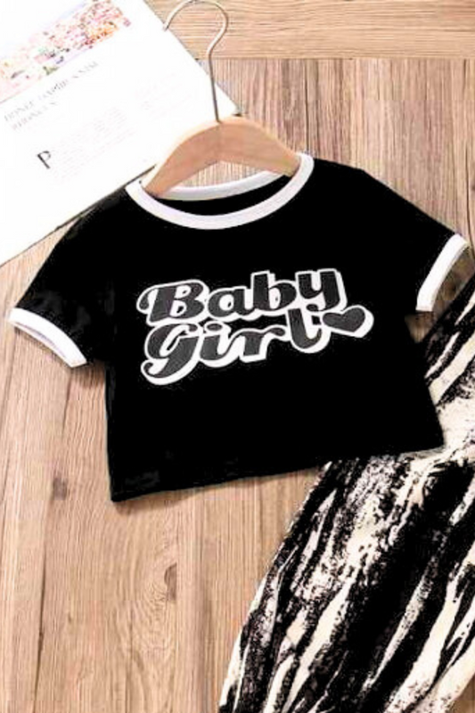 Jeans Warehouse Hawaii - S/S PRINT 7-16 - BABY GIRL TEE | KIDS SIZE 7 - 16 | By GREENWELL PROMOTIONS LTD