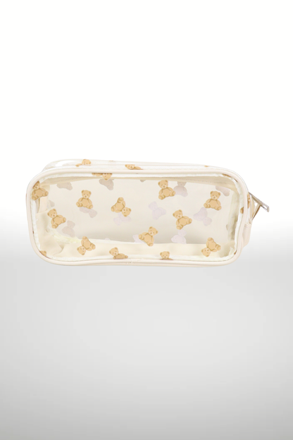 TEDDY BEAR TOSSED PENCIL CASE