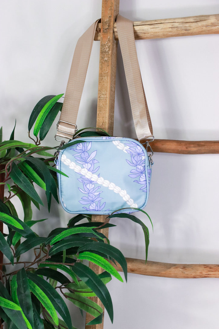 Jeans Warehouse Hawaii - CROSS BODY LONG STRAP - PIKAKE HONOHONO CROSSBODY | By GREENWELL PROMOTIONS LTD