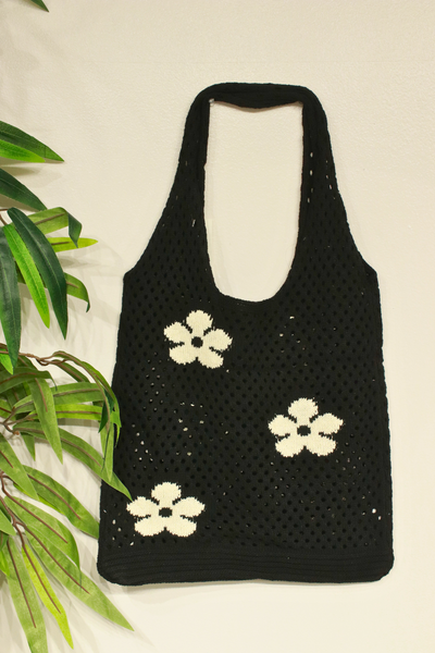 Jeans Warehouse Hawaii - TOTES - BLACK PUA CROCHET BAG | By GREENWELL PROMOTIONS LTD