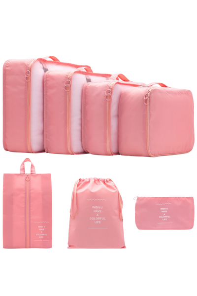 Jeans Warehouse Hawaii - MISC ACCESSORY - 7PC TRAVEL PIECE CUBE SET | By GREENWELL PROMOTIONS LTD