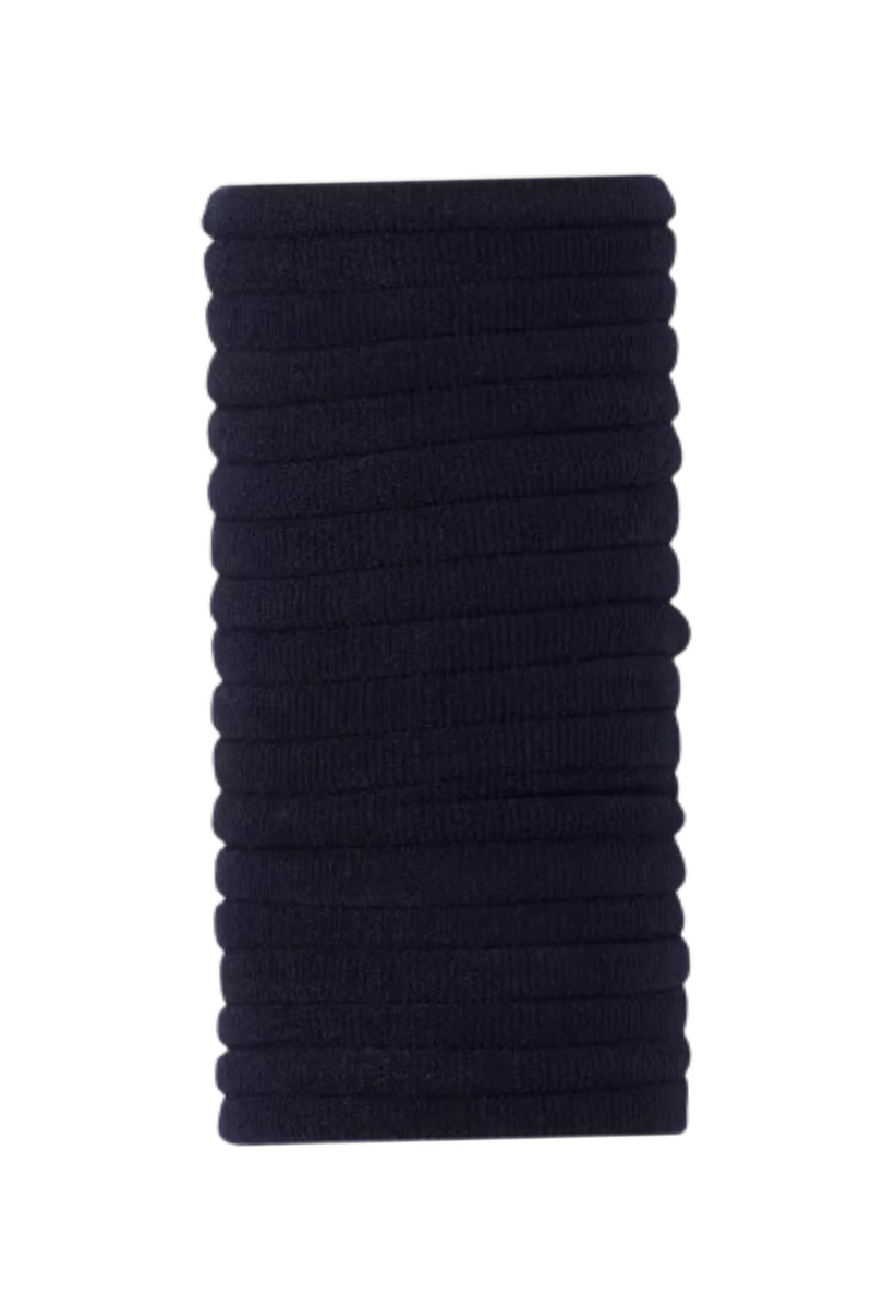 Jeans Warehouse Hawaii - PONYTAIL HOLDERS - BLACK COTTON HAIR TIES | By SEVEN STAR INTERNATIONAL