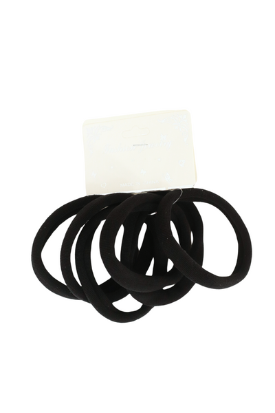 Jeans Warehouse Hawaii - PONYTAIL HOLDERS - BLACK HAIR TIES | By LB COLLECTION (LB'S FASH