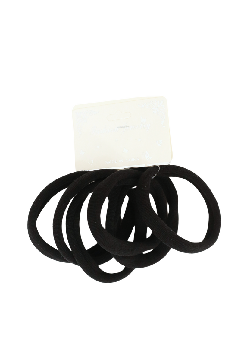 Jeans Warehouse Hawaii - PONYTAIL HOLDERS - BLACK HAIR TIES | By LB COLLECTION (LB&