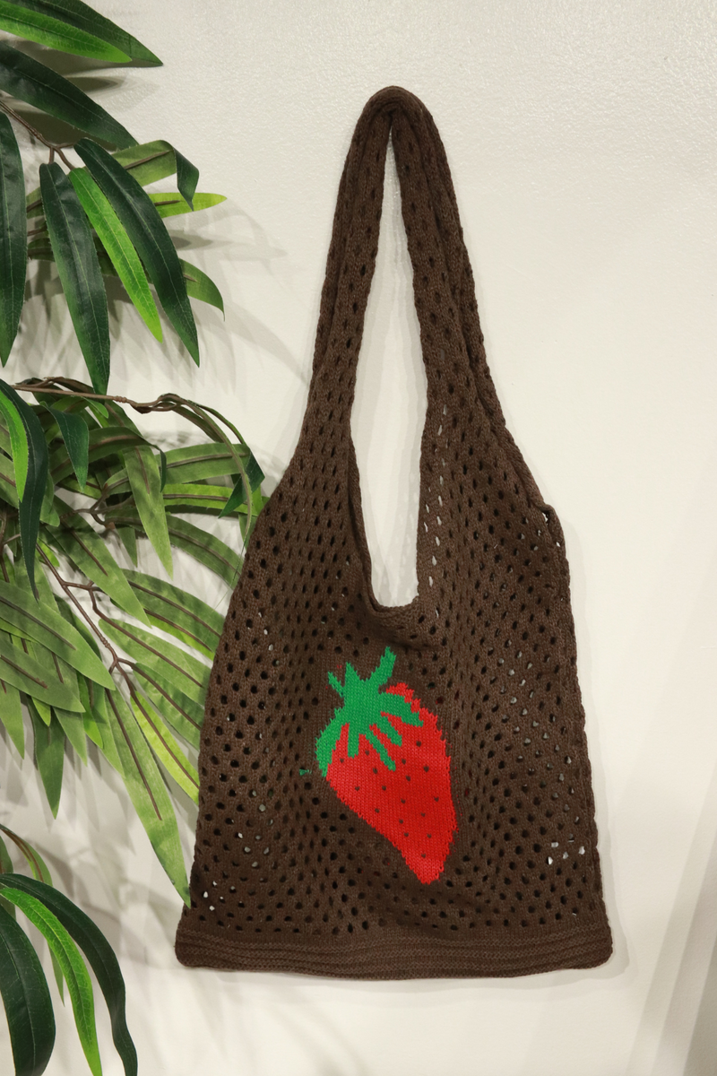 Jeans Warehouse Hawaii - TOTES - STRAWBERRY CROCHET TOTE | By GREENWELL PROMOTIONS LTD