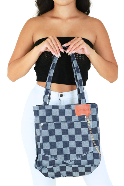 Jeans Warehouse Hawaii - TOTES - CHECKER TOTE | By GREENWELL PROMOTIONS LTD