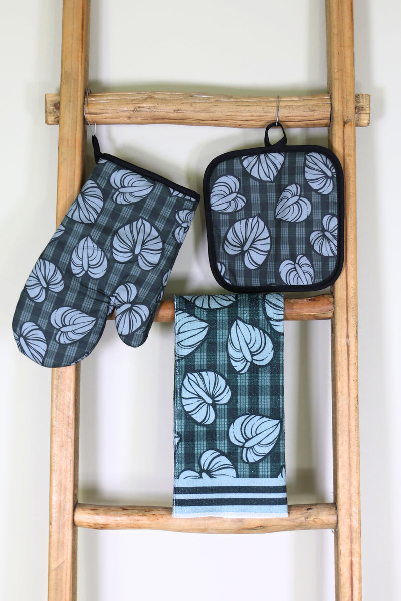 ANTHURIUM PALAKA OVEN MITT SET