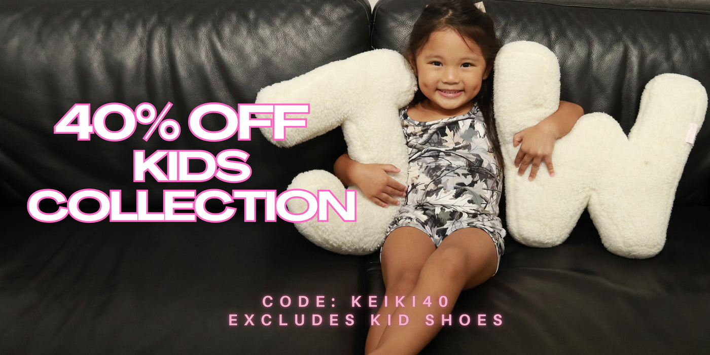 40% Off Kids Collections, Excluding Shoes. Use Code: KEIKI40