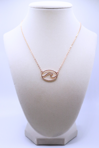 Jeans Warehouse Hawaii - NECKLACE SHORT PENDANT - WAVE NECKLACE | By PRINCE CO