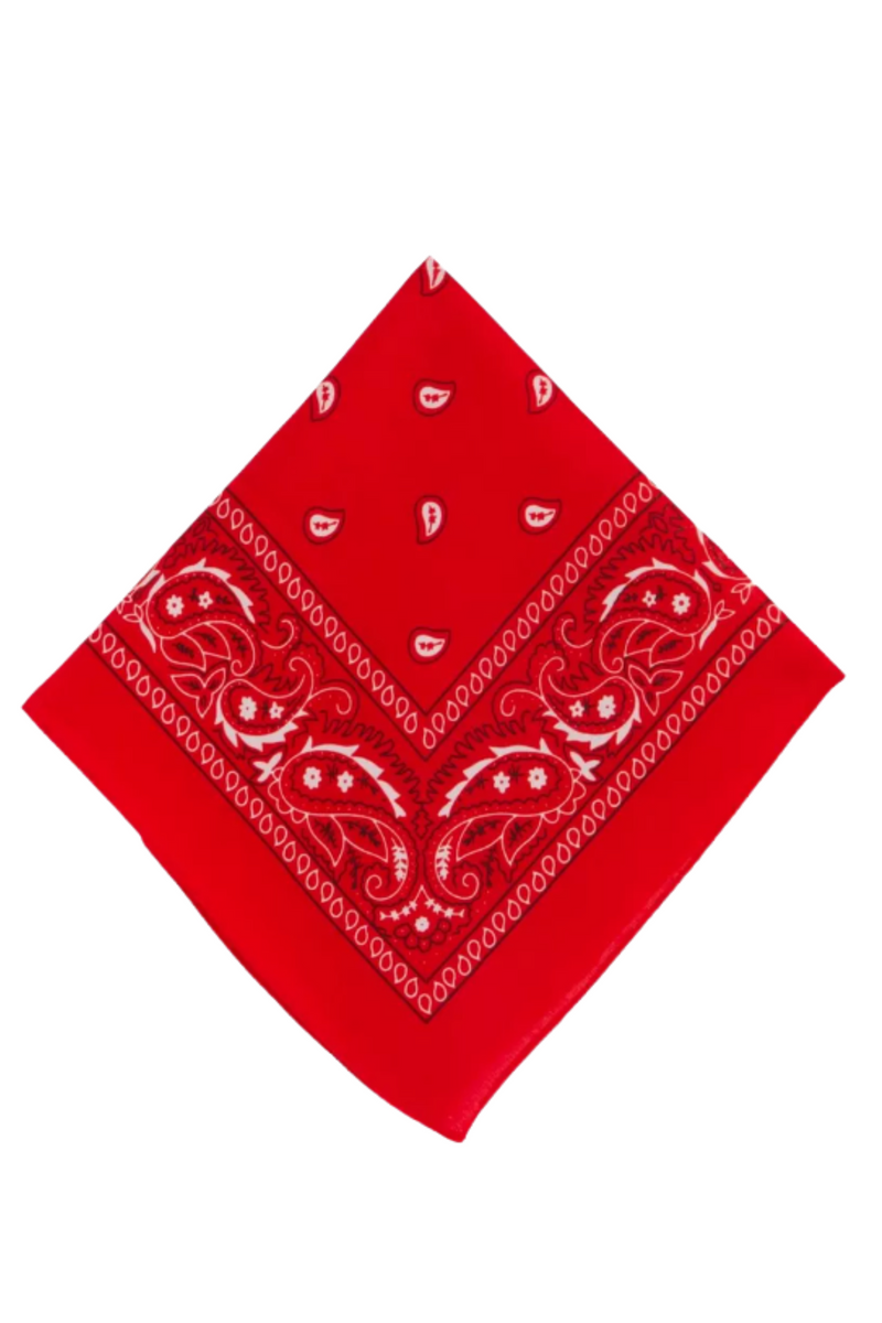Jeans Warehouse Hawaii - BANDANAS - RED BANDANA | By GOLDEN TOUCH IMPORT (CA)