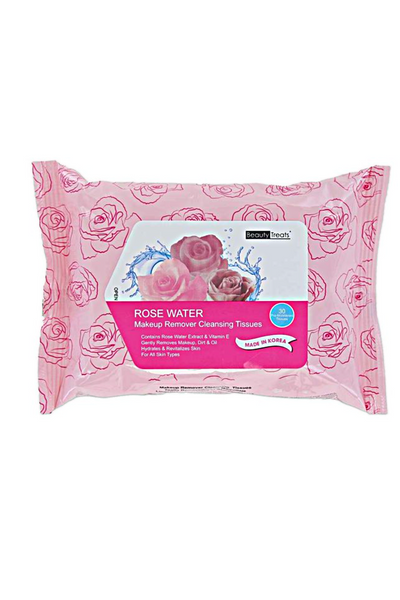 Jeans Warehouse Hawaii - SKIN CARE - ROSE WATER MAKEUP REMOVER WIPES | By BEAUTY TREATS INT'L