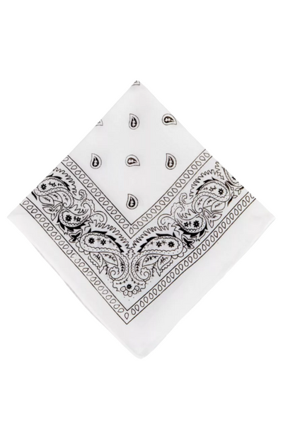 Jeans Warehouse Hawaii - BANDANAS - WHITE BANDANA | By GOLDEN TOUCH IMPORT (CA)