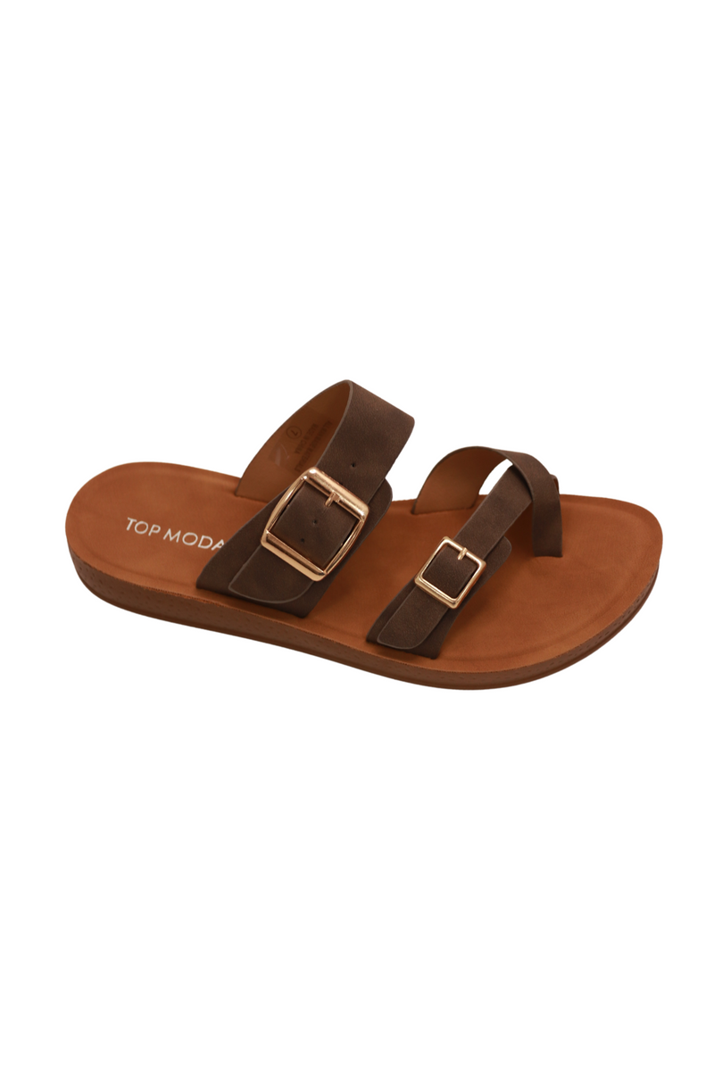 Jeans Warehouse Hawaii - FLATS SLIP ON - BE THE CHANGE SANDAL | By TOP GUY INTL