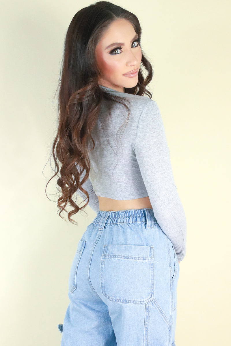 Jeans Warehouse Hawaii - L/S SOLID BASIC - BE THE DIFFERENCE TOP | By ROSIO
