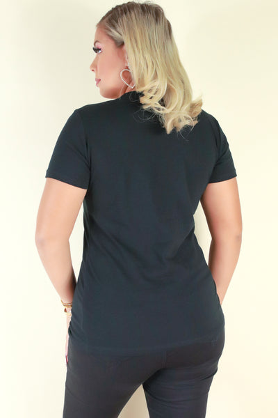 Jeans Warehouse Hawaii - PLUS BASIC V NECK TEES - CATCH YOU LATER TEE | By AMBIANCE APPAREL