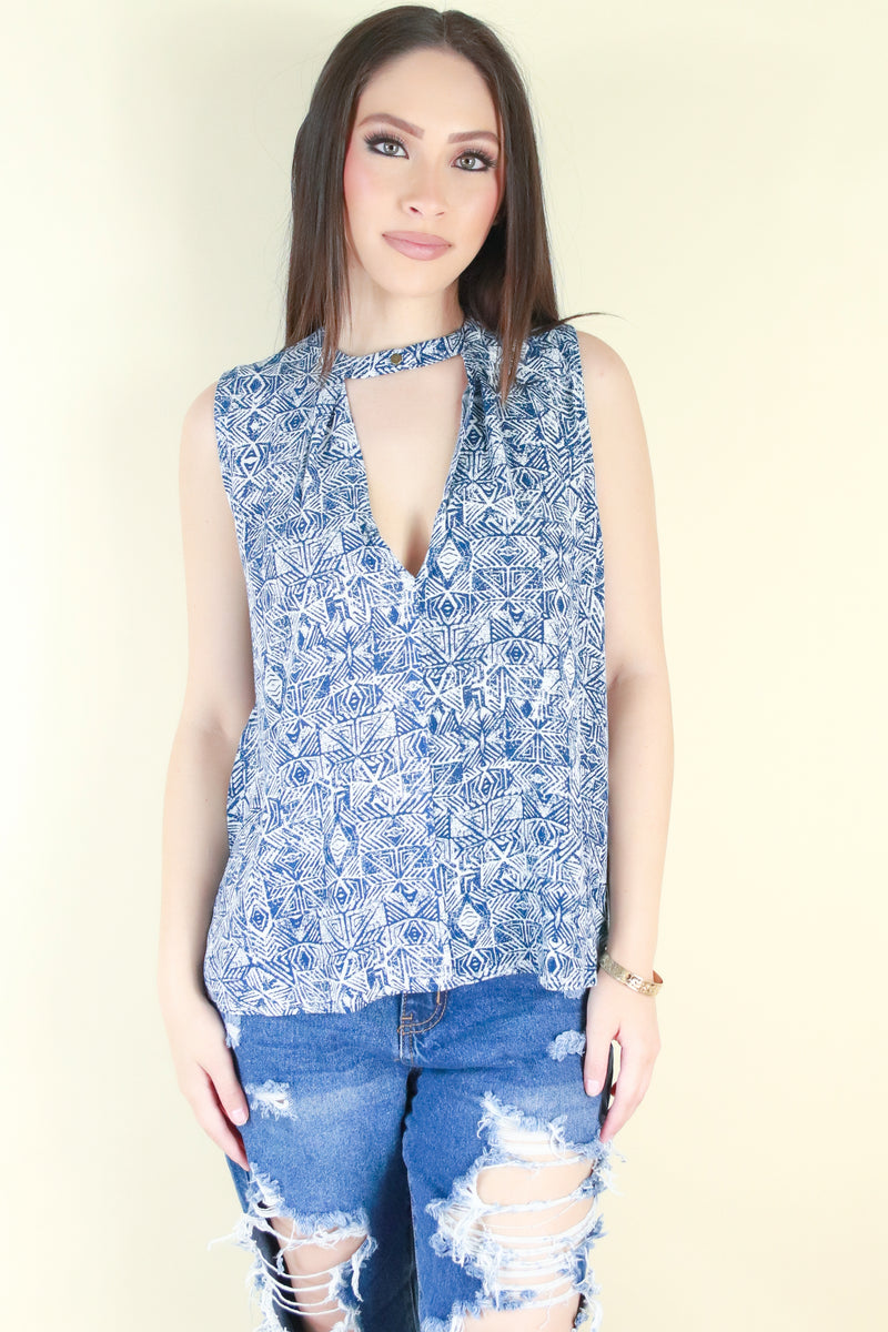 Jeans Warehouse Hawaii - TANK PRINT WOVEN CASUAL TOPS - WONDER WHY TOP | By ULTIMATE OFFPRICE