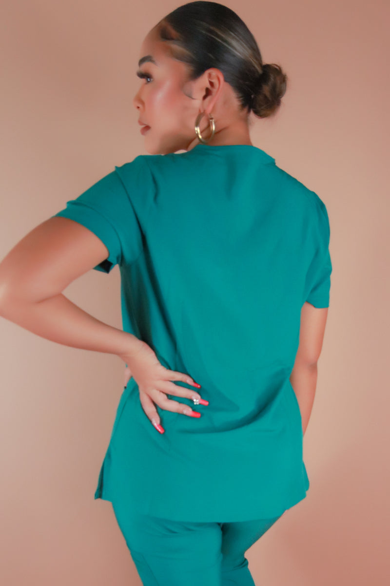 Jeans Warehouse Hawaii - JUNIOR SCRUB TOPS - BE PATIENT WITH ME SCRUB TOP | By MEDGEAR