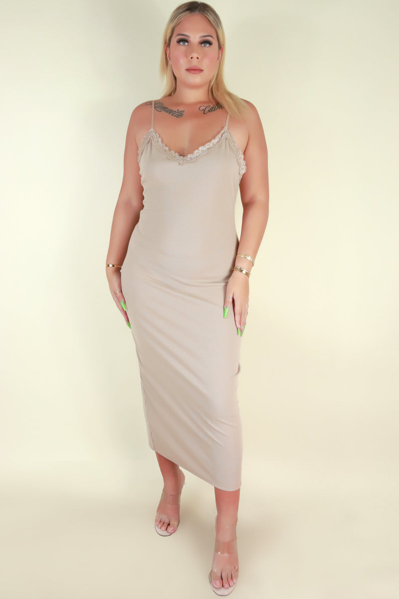 Jeans Warehouse Hawaii - PLUS PLUS SOLID KNIT DRESSES - DON&