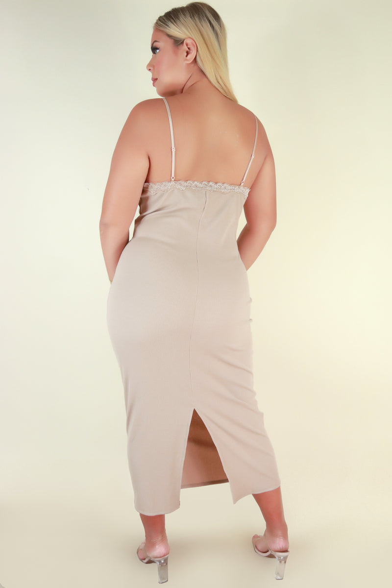 Jeans Warehouse Hawaii - PLUS PLUS SOLID KNIT DRESSES - DON&
