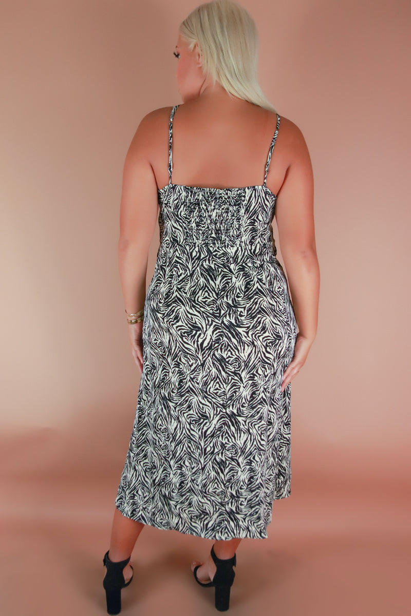 Jeans Warehouse Hawaii - PLUS PLUS WOVEN PRINT DRESSES - MOVING ABOUT MY WAYS DRESS | By ZENOBIA