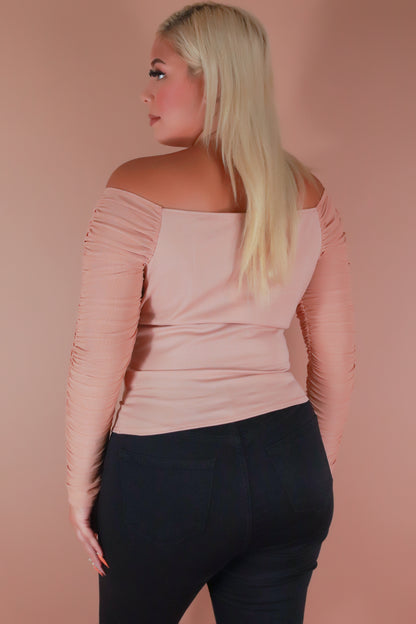 Jeans Warehouse Hawaii - PLUS 3/4 & L/S Knit Tops - DON'T MENTION IT TOP | By ZENOBIA