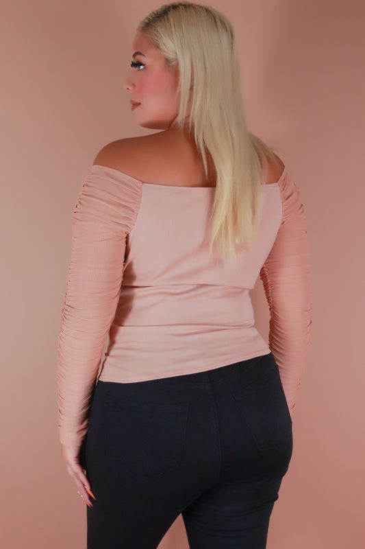 Jeans Warehouse Hawaii - PLUS 3/4 & L/S Knit Tops - DON'T MENTION IT TOP | By ZENOBIA