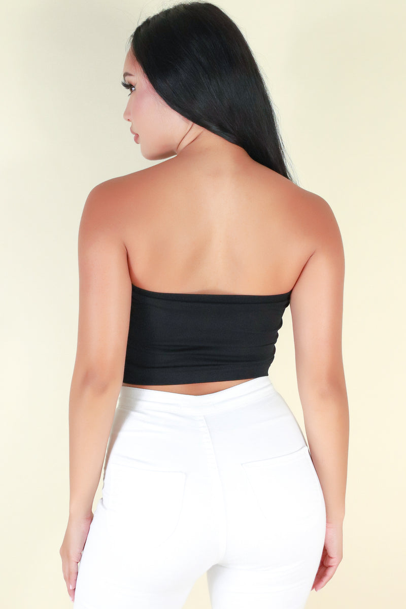 Jeans Warehouse Hawaii - TANK/TUBE SOLID BASIC - GOTTA CHILL CROP TOP | By SHINE IMPORTS /BOZZOLO