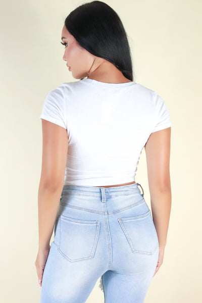 Jeans Warehouse Hawaii - S/S SOLID BASIC - EVERY GIRL NEEDS THIS TOP | By SHINE IMPORTS /BOZZOLO