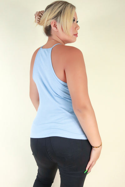 Jeans Warehouse Hawaii - PLUS BASIC RIB TANKS - FAIR GAME TOP | By AMBIANCE APPAREL