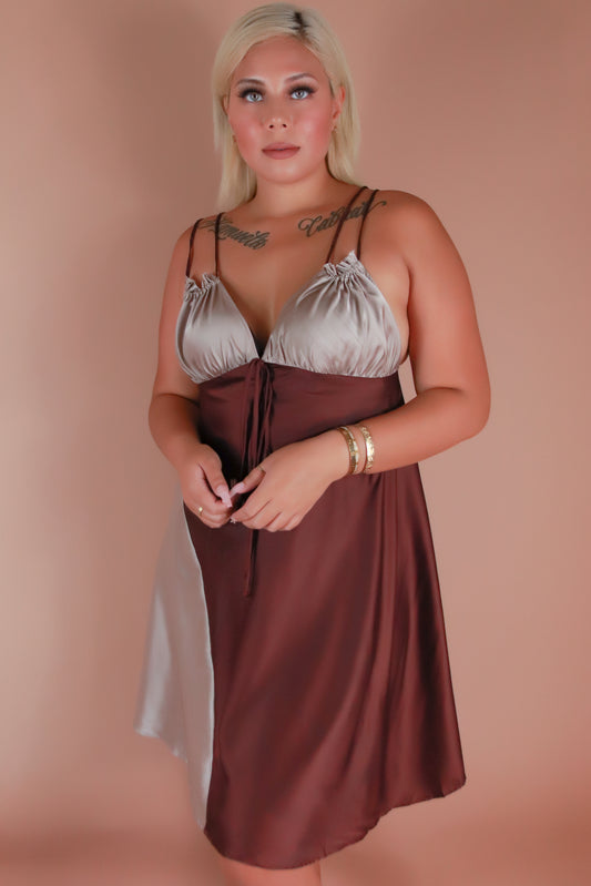 Jeans Warehouse Hawaii - PLUS PLUS WOVEN SOLID DRESSES - BACK TO NORMAL DRESS | By ZENOBIA