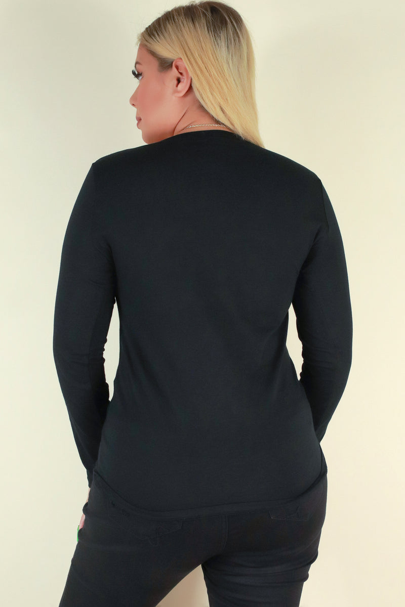 Jeans Warehouse Hawaii - PLUS BASIC LONG SLEEVE TEES - SO CLASSIC TOP | By ROSIO