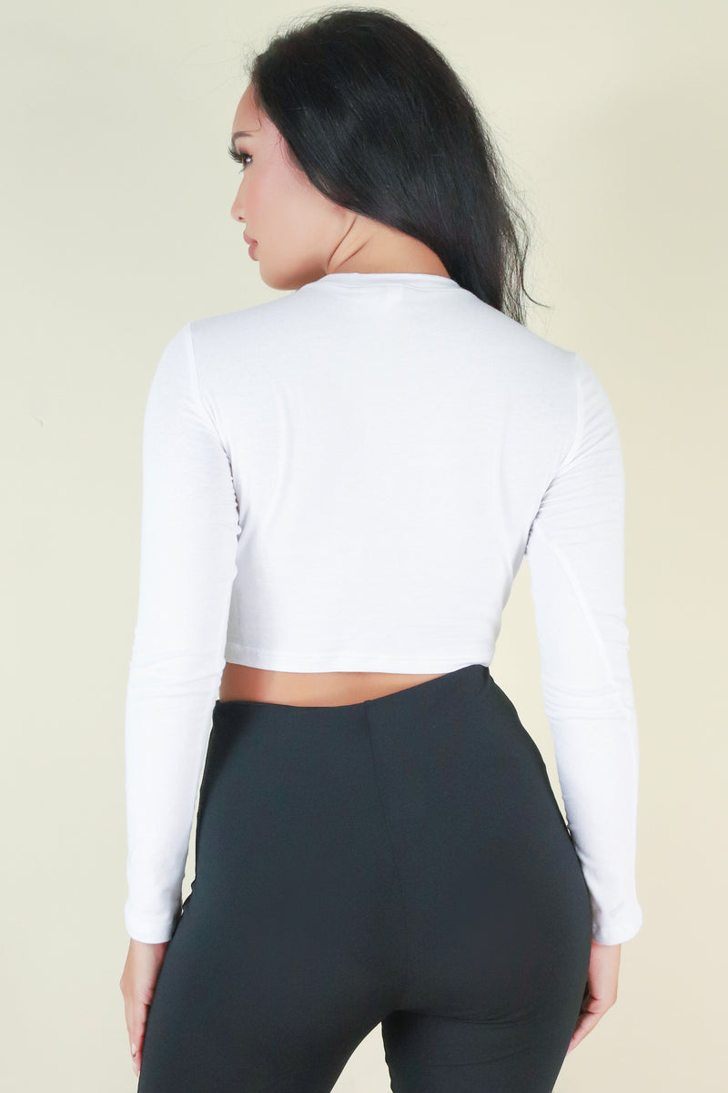 Jeans Warehouse Hawaii - L/S SOLID BASIC - BE THE DIFFERENCE TOP | By ROSIO