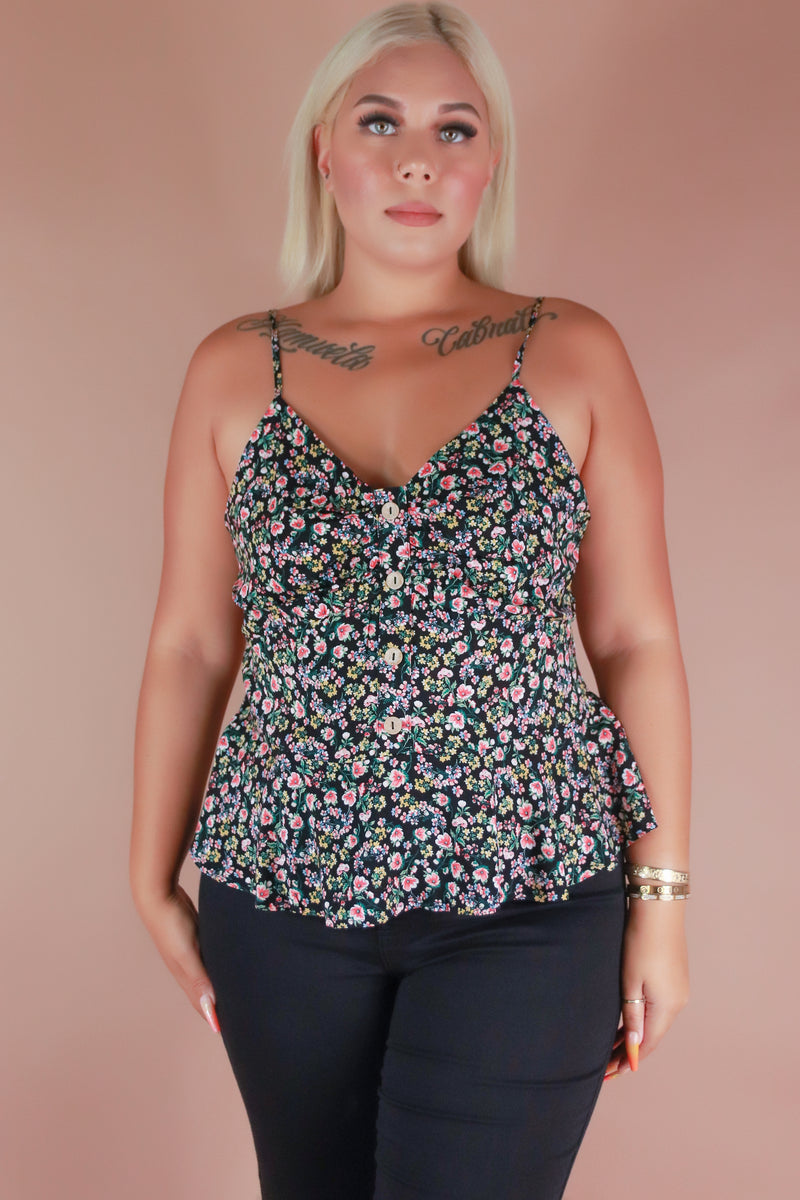 Jeans Warehouse Hawaii - PLUS S/L PRINT WOVEN TOPS - LEAVE YOU BEHIND TOP | By ZENOBIA