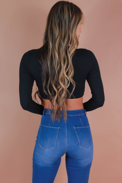 Jeans Warehouse Hawaii - LS CASUAL SOLID - TOO OFTEN TOP | By ALMOST FAMOUS