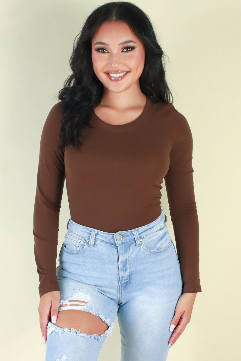 Jeans Warehouse Hawaii - L/S SOLID BASIC - JUST A CUTIE TEE | By AMBIANCE APPAREL