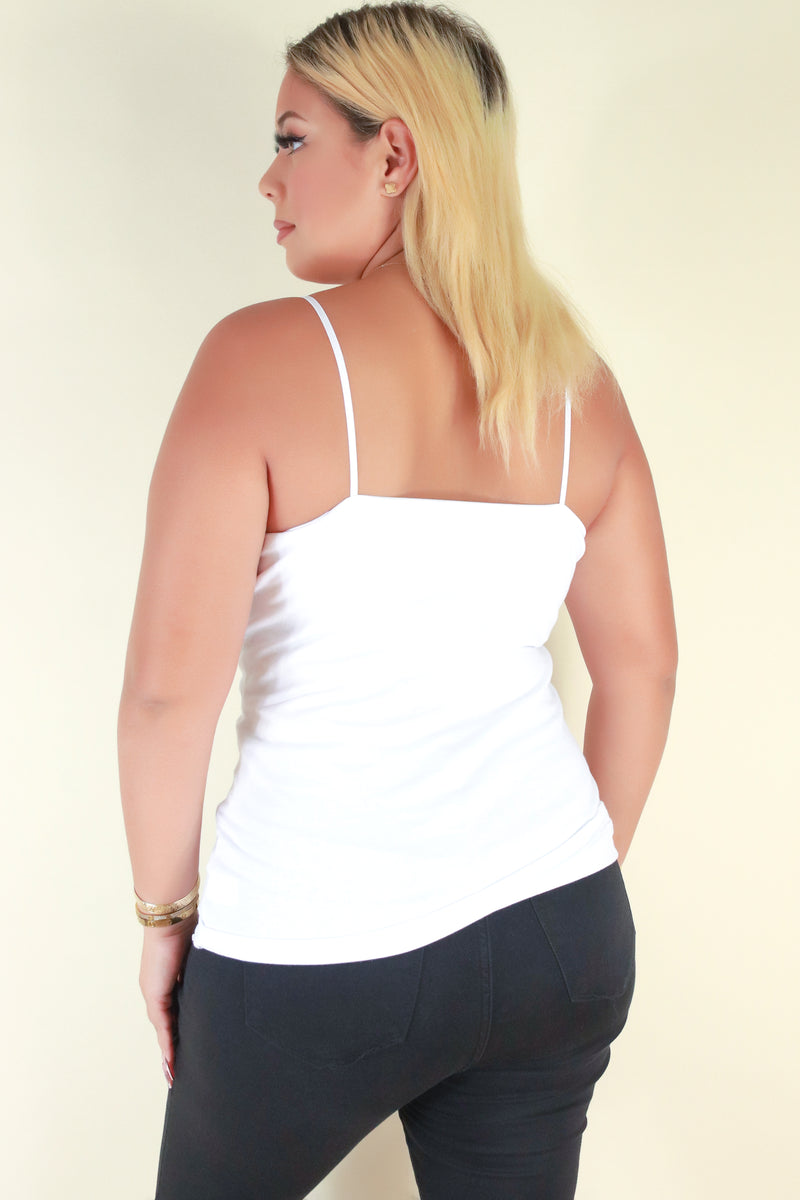 Jeans Warehouse Hawaii - PLUS BASIC SPAGHETTI TANKS - BACK TO BASICS TOP | By AMBIANCE APPAREL